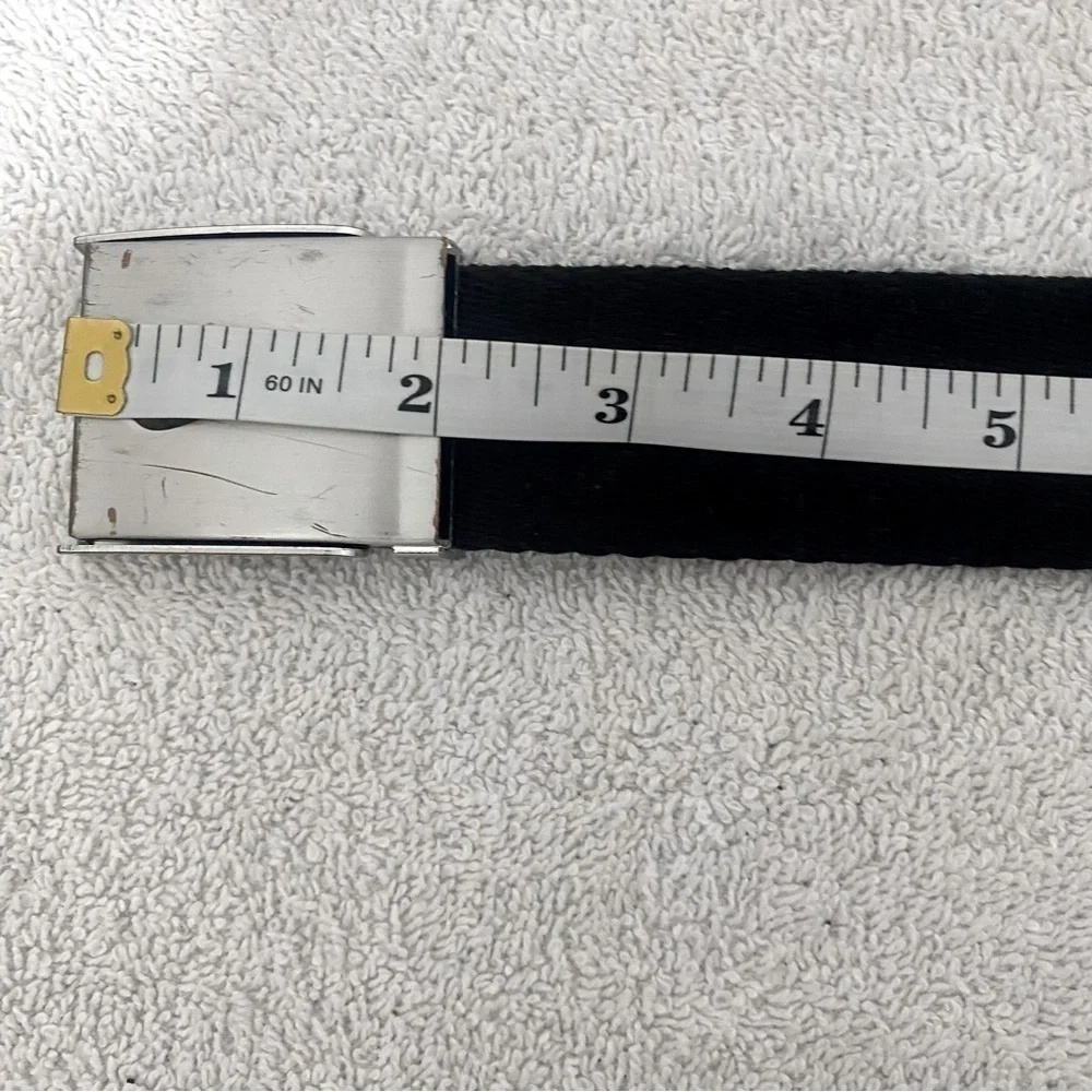 Nike Unisex Adjustable Golf Web Belt, Black/Silver